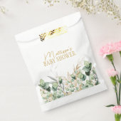 Eucalyptus Greenery Groene Blad & Goud Baby shower Bedankzakje (Gezegeld)