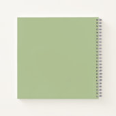 Eucalyptus Greenery Groene Blad & Goud Baby shower Notitieboek (Achterkant)