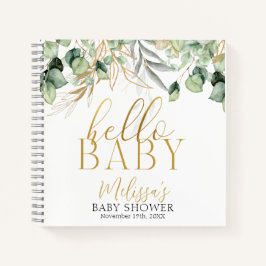 Eucalyptus Greenery Groene Blad & Goud Baby shower Notitieboek
