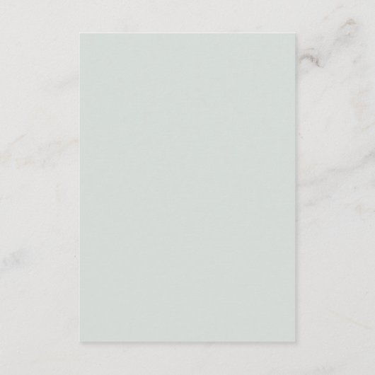 Eucalyptus Greenery Guest Information Details Card Kaart (Achterkant)