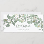Eucalyptus Greenery Gum Bloesems Cadeaubon (Voorkant)