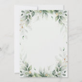 Eucalyptus Greenery Gum Botanical Rustic Calendar Save The Date (Achterkant)