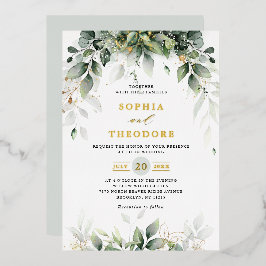 Eucalyptus Greenery Gum Botanical Rustic Wedding Folie Uitnodiging