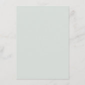 Eucalyptus Greenery Gum Botanical Wedding Details Informatiekaartje (Achterkant)