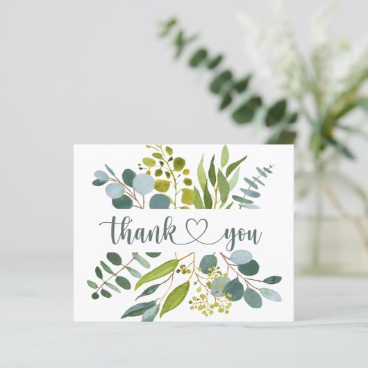 Eucalyptus Greenery Hartelijk dank (Staand voorkant)