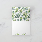 Eucalyptus Greenery Hartelijk dank Bedankkaart (Binnen)