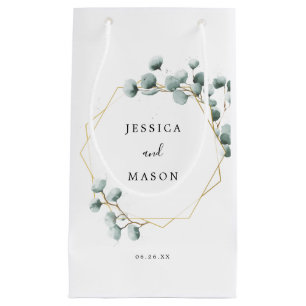 Eucalyptus Greenery Hotel Wedding Gift Bag Klein Cadeauzakje