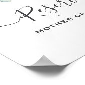 Eucalyptus Greenery Huwelijk gereserveerd teken Poster (Hoek)