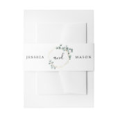 Eucalyptus Greenery Huwelijksuitnodiging Belly Ban Uitnodigingen Wikkel (Voorkant Voorbeeld)