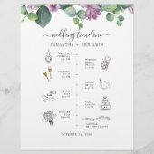 Eucalyptus Greenery Icon Weddenrenary Programme Briefhoofd (Voorkant)