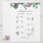 Eucalyptus Greenery Icon Weddenrenary Programme Briefhoofd (Voorkant / Achterkant)