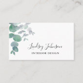Eucalyptus Greenery Interior Design Visitekaartje (Voorkant)