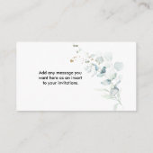 Eucalyptus Greenery - Kaart voor aangepaste detail (Achterkant)