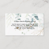 Eucalyptus Greenery - Kaart voor aangepaste detail (Voorkant)