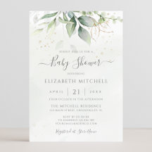Eucalyptus Greenery laat elegant Baby shower over