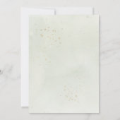 Eucalyptus Greenery laat elegant Baby shower over Kaart (Achterkant)