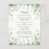 Eucalyptus Greenery laat trouwdetails achter Informatiekaartje (Voorkant)