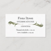 Eucalyptus greenery leaf visitekaartje (Achterkant)