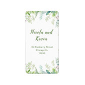 Eucalyptus Greenery Leaves Wedding  Etiket (Voorkant)
