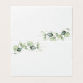 Eucalyptus Greenery leveert bruiloft Kaart (Buitenkant ongevouwen)