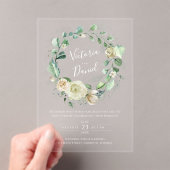 Eucalyptus Greenery leveert het bruinbruin van de  Acryl Uitnodigingen (Insitu (Draagbaar))