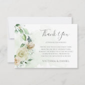 Eucalyptus Greenery leveert het bruinbruin van de  Bedankkaart (Voorkant)