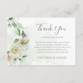 Eucalyptus Greenery leveert het bruinbruin van de  Bedankkaart (Voorkant)