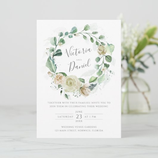 Eucalyptus Greenery leveert het bruinbruin van de  Kaart (Staand voorkant)