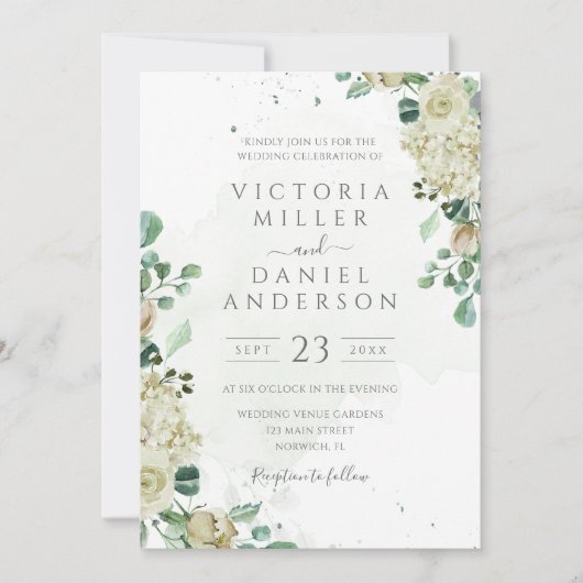 Eucalyptus Greenery leveert het bruinbruin van de Kaart (Voorkant)