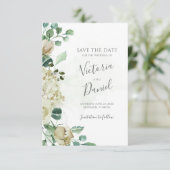 Eucalyptus Greenery leveert het bruinbruin van de  Save The Date (Staand voorkant)