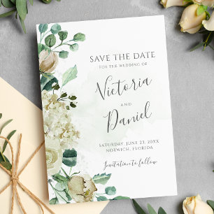 Eucalyptus Greenery leveert het bruinbruin van de  Save The Date