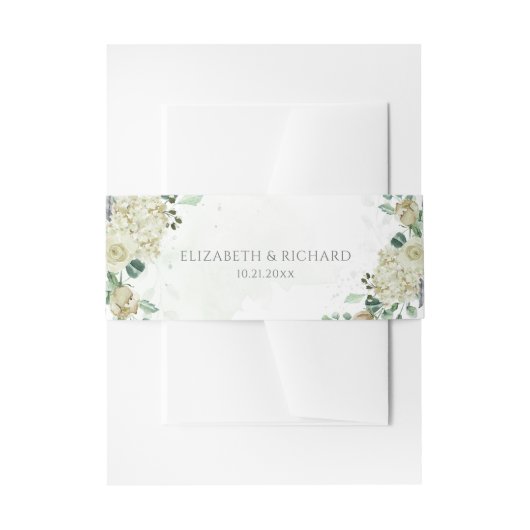 Eucalyptus Greenery leveert het bruinbruin van de  Uitnodigingen Wikkel (Voorkant Voorbeeld)