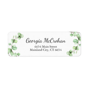 Eucalyptus Greenery leveert het Etiket van het Ter