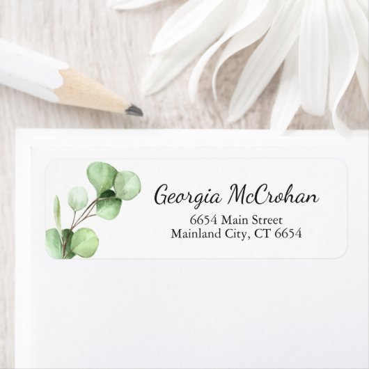 Eucalyptus Greenery leveert het Etiket van het Ter (Insitu)