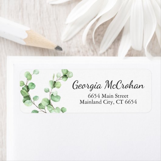 Eucalyptus Greenery leveert het Etiket van het Ter (Insitu)