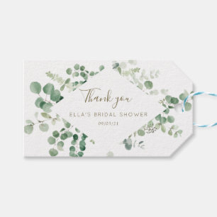eucalyptus greenery lijst bridal shiwer gift label cadeaulabel