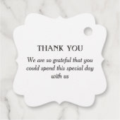 Eucalyptus Greenery Lijst Green Blue White Fancy Bedankjes Labels (Achterkant)