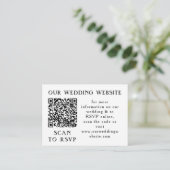 Eucalyptus Greenery Lijst Green Blue White Web QR Informatiekaartje (Staand voorkant)