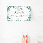 Eucalyptus Greenery Lijst Green Shower Welkom Spandoek (Insitu)