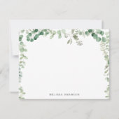eucalyptus greenery lijst note card notitiekaartje (Voorkant)