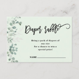 Eucalyptus Greenery | Luierscheur | Baby Shower Informatiekaartje