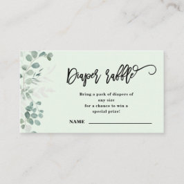 Eucalyptus Greenery | Luierscheur | Baby Shower Informatiekaartje