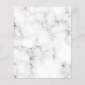 Eucalyptus greenery marble bruiloft flyer (Achterkant)
