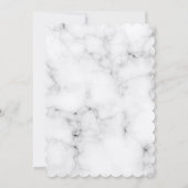 Eucalyptus greenery marmer luxe bruiloft kaart (Achterkant)