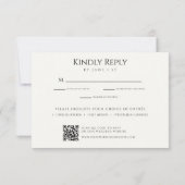 Eucalyptus Greenery Minimalist Weddenschap RSVP Kaartje (Achterkant)