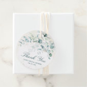 Eucalyptus Greenery Modern Elegant Vrijgezellenfee Bedankjes Labels (In situ)