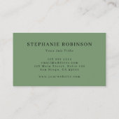 Eucalyptus Greenery Modern Visitekaartje (Achterkant)