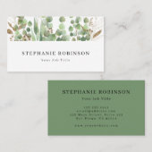 Eucalyptus Greenery Modern Visitekaartje (Voorkant / Achterkant)