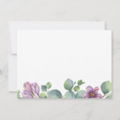 Eucalyptus Greenery Modern Vrijgezellenfeest Kaart (Achterkant)