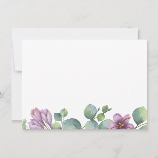 Eucalyptus Greenery Modern Vrijgezellenfeest Kaart (Achterkant)